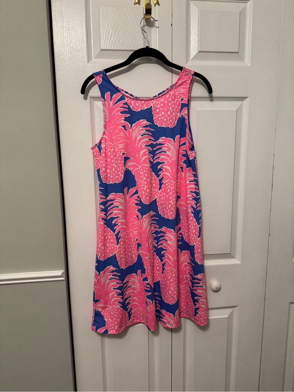 Lilly Pulitzer Pink & Blue Tropical Tank Dress